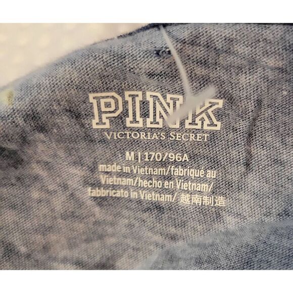 Lot of 2 Pink Victoria's Secret crop tops long sleeves  soft brushed knit fabric - Picture 9 of 9